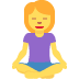 🧘‍♀️ woman in lotus position display on Twitter